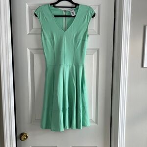 Bar III Light Green V-Neck Mini Dress